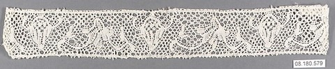 Piece, Bobbin lace, Italian, Abruzzi