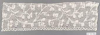 Piece, Bobbin lace, Italian (Pescocostanzo) (Abruzzi)