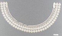 Collar, Bobbin lace, British, Bedfordshire