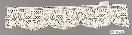Edging, Bobbin lace, Italian, Abruzzi (Pescocostanzo)