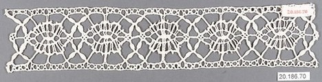 Insertion, Bobbin lace, Italian, Genoa