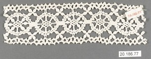 Insertion, Bobbin lace, Italian, Genoa