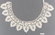 Collar, Bobbin lace, British, Honiton