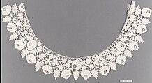 Collar, Bobbin lace, British, Honiton