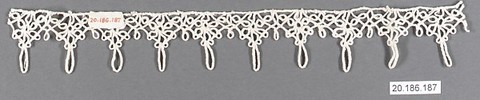 Edging, Bobbin lace, Italian, Venice