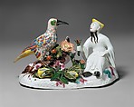 Chinese man with a bird, Meissen Manufactory German, Hard-paste porcelain, German, Meissen