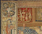 Aglauros’s Vision of the Bridal Chamber of Herse, from the Story of Mercury and Herse, Design attributed to Giovanni Battista Lodi da Cremona (Italian, active 1540–52), Wool, silk and precious metal-wrapped threads (20-22 warps per inch, 8-9 warps per cm.), Netherlandish, Brussels