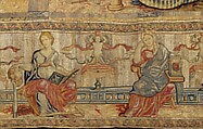 Aglauros’s Vision of the Bridal Chamber of Herse, from the Story of Mercury and Herse, Design attributed to Giovanni Battista Lodi da Cremona (Italian, active 1540–52), Wool, silk and precious metal-wrapped threads (20-22 warps per inch, 8-9 warps per cm.), Netherlandish, Brussels