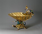 Cup, Gold, partly enameled; pearls, Italian