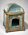 Dog kennel, Claude I Sené (French, 1724–1792), Gilded beech and pine; silk and velvet, French