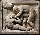 Cain and Abel, Adolf von Hildebrand  German, Limestone (or tufa), German