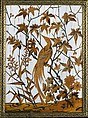 Panel, Firm of Ferdinand Duvinage, Paris, France, Ivory, various woods, engraved brass, green and red filler, on laminated wood, gilt metal frame, French, Paris