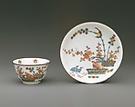 Teabowl and saucer, Meissen Manufactory  German, Hard-paste porcelain, German, Meissen with Dutch decoration