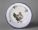 Soup plate (part of a set of three), Félix Bracquemond  French, Creamware, French, Creil
