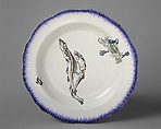 Soup plate (part of a set of three), Félix Bracquemond  French, Creamware, French, Creil