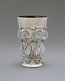 Beaker, Emmanuel Jules Joé-Descomps, Glass, silver, French, Paris