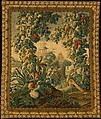 Fantastic Landscape, Aubusson, Wool, silk (15-16 warps per inch, 6 per cm.), French, Aubusson