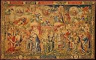 The Twelve Ages of a Man: The First Three Ages (Birth-18), or Spring, Bernard van Orley Netherlandish, Wool, silk (16-20 warps per inch, 6-8 per cm.), Netherlandish, Brussels