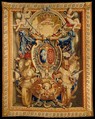 Portiere with the Arms of France and Navarre, Manufacture Nationale des Gobelins (French, established 1662), Wool and silk (19 to 20 warps to one inch), French, Paris