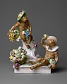 Monkeys, Gardner Manufactory  Russian, Hard-paste porcelain, Russian, Verbilki