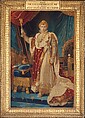 Portrait of Napoleon I, After a painting by baron François Gérard (French, Rome 1770–1837 Paris), Wool, silk, silver-gilt thread (26-28 warps per inch, 10-12 per cm.); gilded pine frame, French, Paris