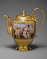Teapot (théière Asselin), part of Breakfast Service (déjeuner), Sèvres Manufactory (French, 1740–present), Hard-paste porcelain, French, Sèvres