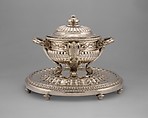 Tureen with cover and stand, Jacques-Nicolas Roettiers (1736–1788, master 1765, retired 1777), Silver, French, Paris