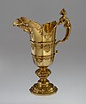 Rosewater ewer, Johann Erhard Heiglen  German, Silver gilt, German, Augsburg