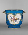 Bottle cooler from the Louis XV service (seau à bouteille), Vincennes Manufactory (French, ca. 1740–1756), Soft-paste porcelain decorated in polychrome enamels, gold, French, Vincennes