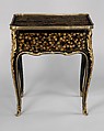 Mechanical table à la Bourgogne, René Dubois (1737–1799, master 1755), Oak, veneered with Japanese Nambam lacquer; rosewood, gilt-bronze mounts, French