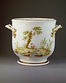 Wine cooler (seau à demi-bouteille) (one of a pair), Vincennes Manufactory (French, ca. 1740–1756), Soft-paste porcelain, French, Vincennes