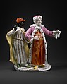 Sultan and Moor, Fürstenberg Porcelain Manufactory German, Hard-paste porcelain, German, Fürstenberg