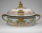Tureen with cover, Vienna, Hard-paste porcelain, Austrian, Vienna