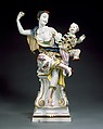 The Muse Thalia and Infant Harlequin, Meissen Manufactory  German, Hard-paste porcelain, German, Meissen