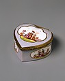 Snuffbox, Meissen Manufactory German, Hard-paste porcelain, gilt bronze, German, Meissen