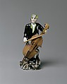 Miner Playing the Cello, Meissen Manufactory German, Hard-paste porcelain, German, Meissen