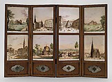 Views of Vienna, Anton Kothgasser  Austrian, Glass, enameled; wood, steel, mother-of-pearl, Austrian, Vienna