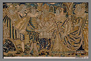 Valance, Wool and silk on canvas, British