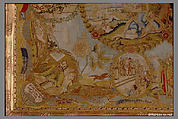 Hanging, Wool, silk, metal thread on canvas, German, Nuremberg