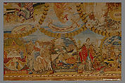 Hanging, Wool, silk, metal thread on canvas, German, Nuremberg