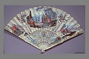 Fan, Parchment, ivory and mother-of-pearl, French or German