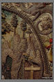 Penitent Saint Mary Magdalene in a Landscape, Silk, metal thread and pearls on silk, Flemish, Antwerp
