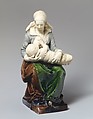 The Nurse, Guillaume Dupré  French, Lead-glazed earthenware, French, Fontainebleau or Avon