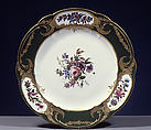 Plate (assiette à palmes) (1 of 102) (part of a service), Sèvres Manufactory (French, 1740–present), Soft-paste porcelain, French, Sèvres