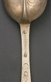 Wavy-end spoon, Georg Friedrich Scholtze (1737–1752), Silver, Swedish
