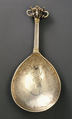 Crown-top spoon (one of three), Silver, parcel-gilt, Swedish