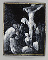 The Crucifixion (one of seven), Jean II Pénicaud or French, Painted enamel on copper, partly gilt, French, Limoges