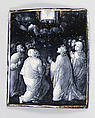 The Ascension of Christ (one of seven), Jean II Pénicaud or French, Painted enamel on copper, partly gilt, French, Limoges