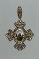 Badge of the Order of Saint Catherine, Gold, diamonds, enamel, Russian