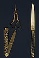 Knife, Gold, enamel, French, Paris